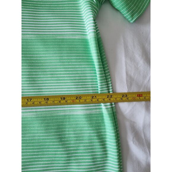 PGA Tour Pro Series Men’s Polo Shirt Size L Green Stripe Golf NWT - Picture 10 of 16